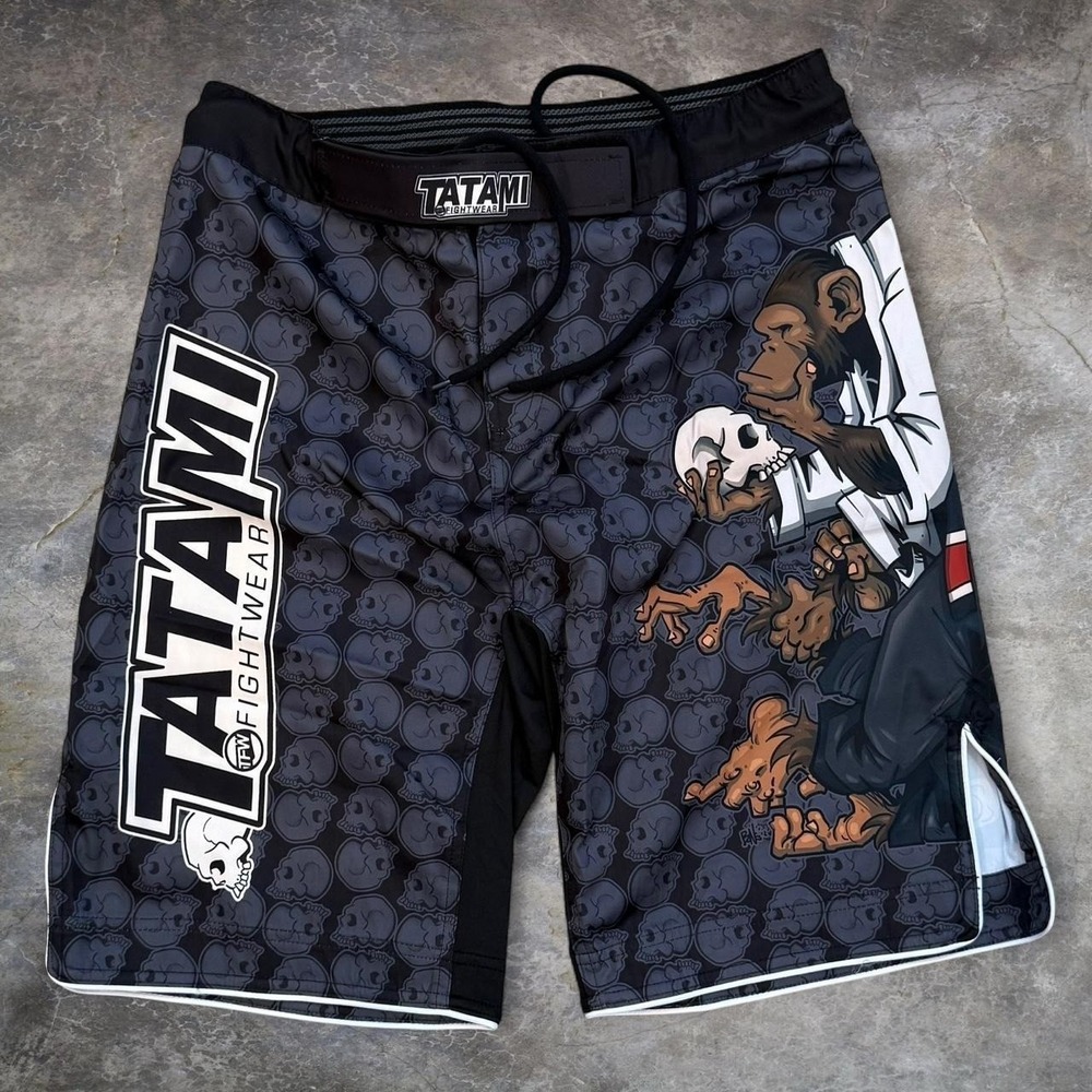 Tatami Fightwear Skull AOP Shorts Men's Size 36x10.5 Sportswear MMA UFC